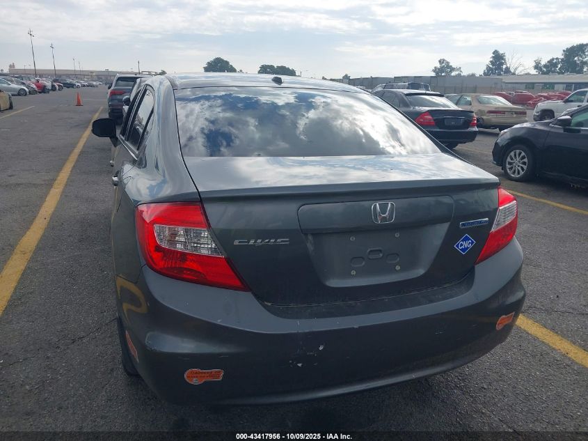 2012 Honda Civic Natural Gas VIN: 19XFB5F53CE001224 Lot: 43417956