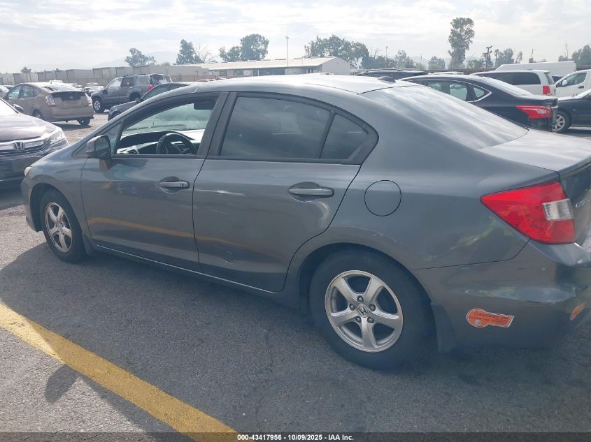 2012 Honda Civic Natural Gas VIN: 19XFB5F53CE001224 Lot: 43417956