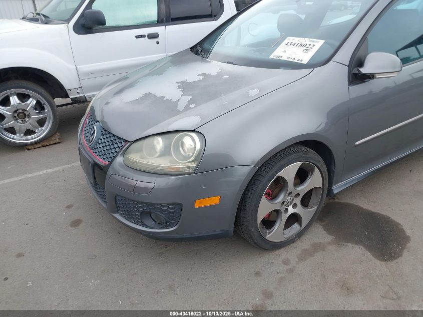 2006 Volkswagen Gti 2-Door VIN: WVWEV71K36W105587 Lot: 43418022