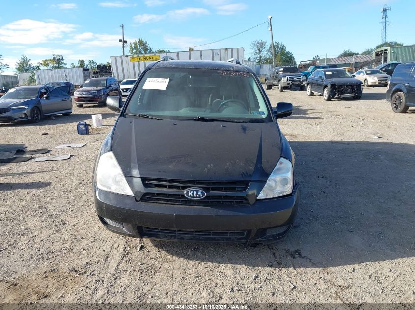 2009 Kia Sedona Lx VIN: KNDMB233596315450 Lot: 43418253