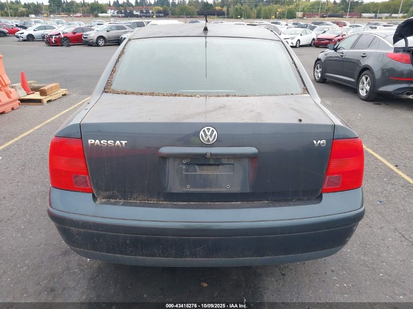 2000 Volkswagen Passat Gls V6 VIN: WVWMD23B6YP300191 Lot: 43418276