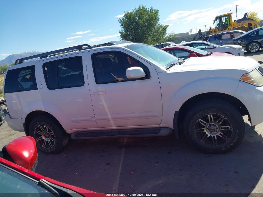 2008 Nissan Pathfinder Se VIN: 5N1AR18B38C628842 Lot: 43418302