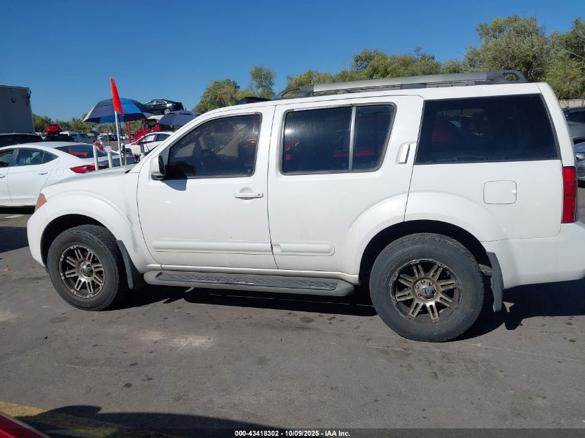2008 Nissan Pathfinder Se VIN: 5N1AR18B38C628842 Lot: 43418302