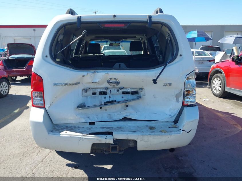 2008 Nissan Pathfinder Se VIN: 5N1AR18B38C628842 Lot: 43418302