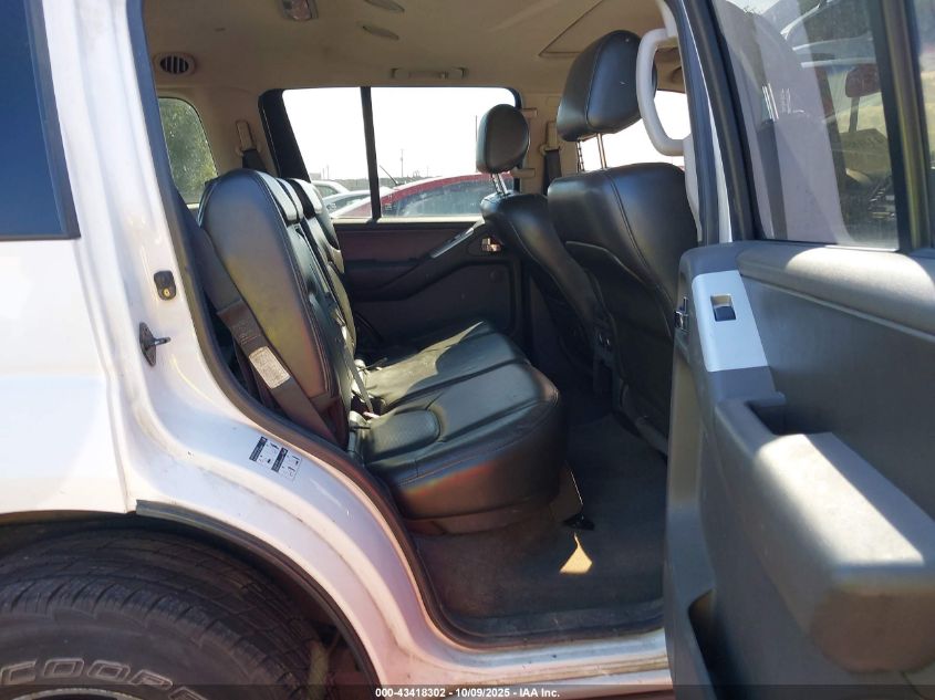 2008 Nissan Pathfinder Se VIN: 5N1AR18B38C628842 Lot: 43418302