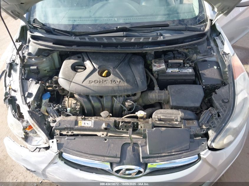 2013 Hyundai Elantra Gls VIN: 5NPDH4AE6DH320122 Lot: 43418372