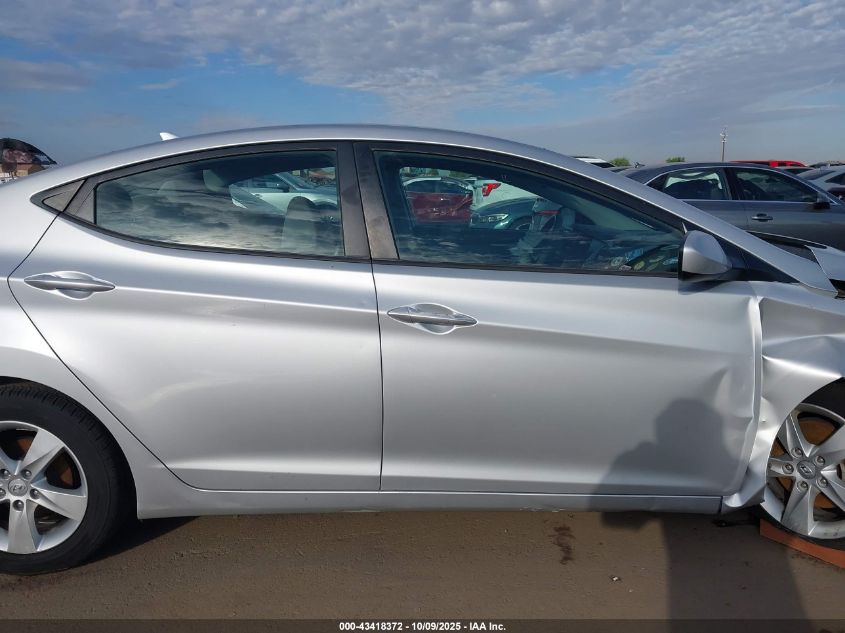 2013 Hyundai Elantra Gls VIN: 5NPDH4AE6DH320122 Lot: 43418372