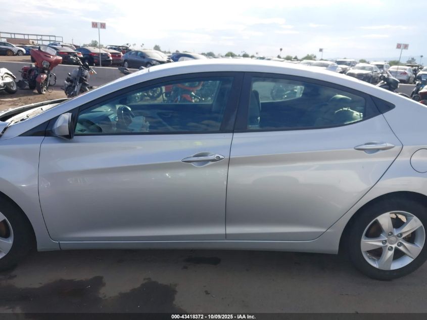 2013 Hyundai Elantra Gls VIN: 5NPDH4AE6DH320122 Lot: 43418372