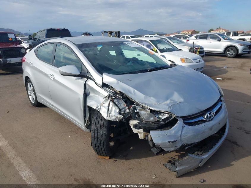 2013 Hyundai Elantra Gls VIN: 5NPDH4AE6DH320122 Lot: 43418372