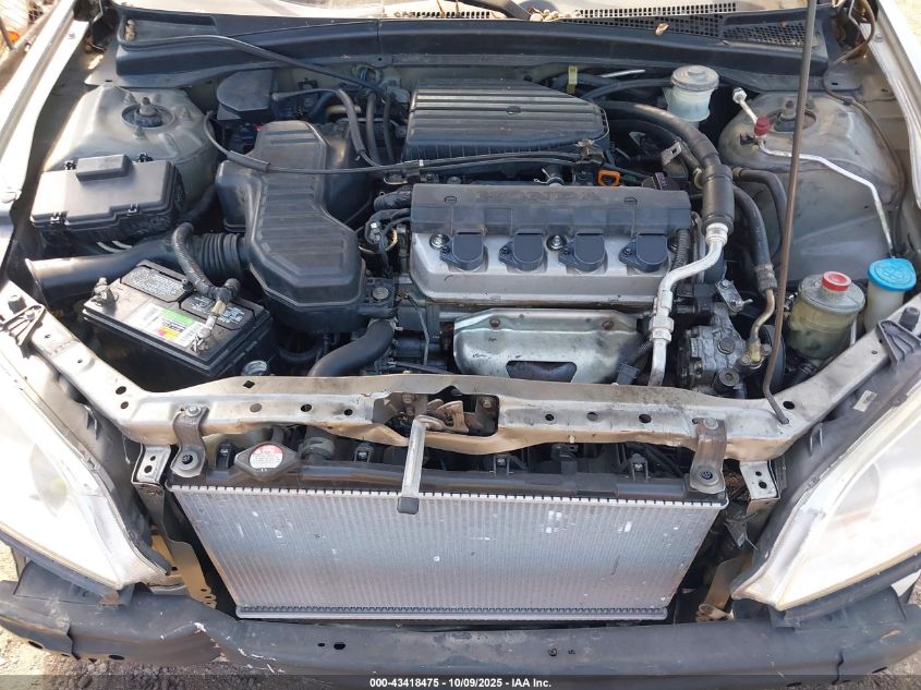 2004 Honda Civic Lx VIN: 2HGES16504H585092 Lot: 43418475