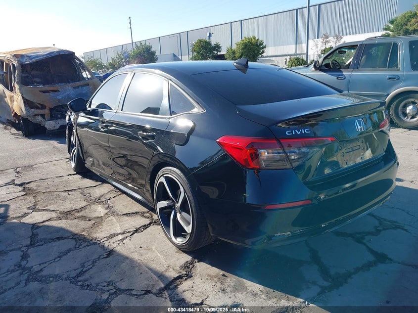 2023 Honda Civic 2.0 Sport Black Lot 111043418479 Vin 2HGFE2F56PH516557