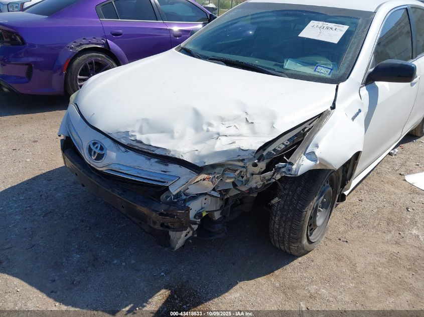 2011 Toyota Camry Hybrid VIN: 4T1BB3EK5BU137179 Lot: 43418533