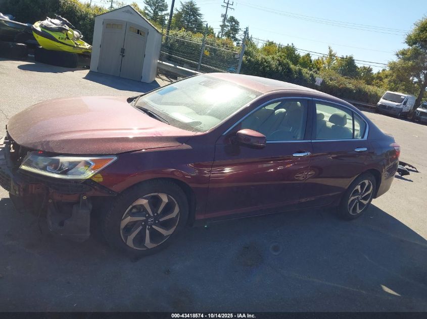 2017 Honda Accord Ex-L VIN: 1HGCR2F93HA082642 Lot: 43418574