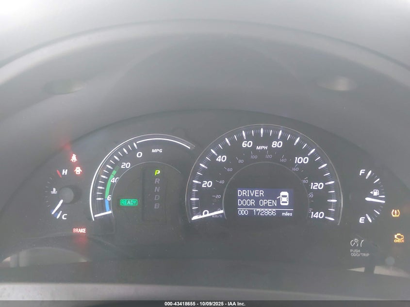 2011 Toyota Camry Hybrid VIN: 4T1BB3EK5BU140874 Lot: 43418655