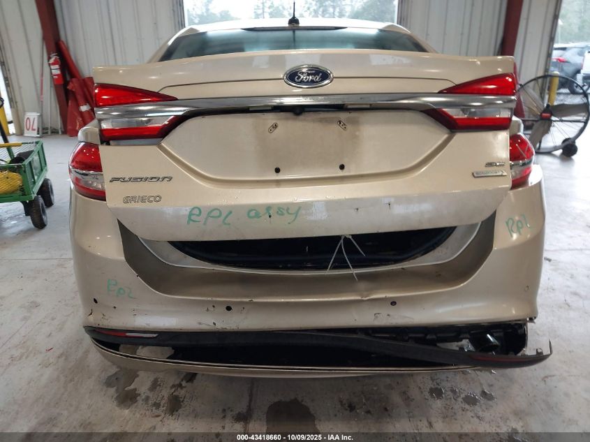 2017 Ford Fusion Se VIN: 3FA6P0HD8HR290129 Lot: 43418660