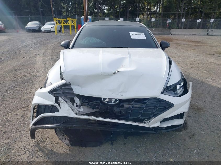 2021 Hyundai Sonata Sel VIN: KMHL64JA4MA166091 Lot: 43418703