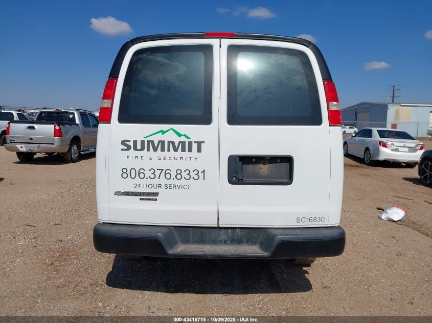 2016 Chevrolet Express 2500 Work Van VIN: 1GCWGAFF4G1288830 Lot: 43418715