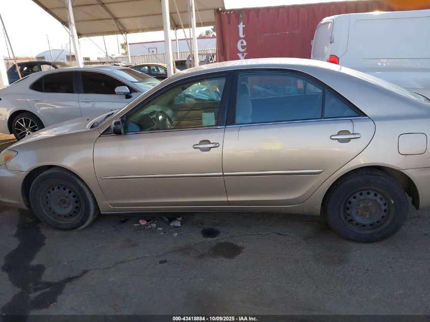 2003 Toyota Camry Le VIN: JTDBE32K430188939 Lot: 43418884