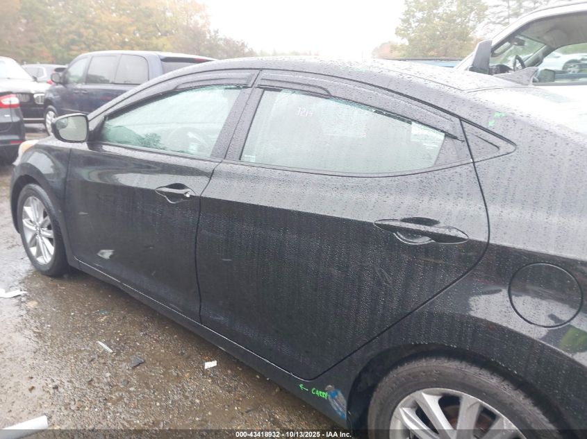 2014 Hyundai Elantra Se VIN: 5NPDH4AE5EH482390 Lot: 43418932
