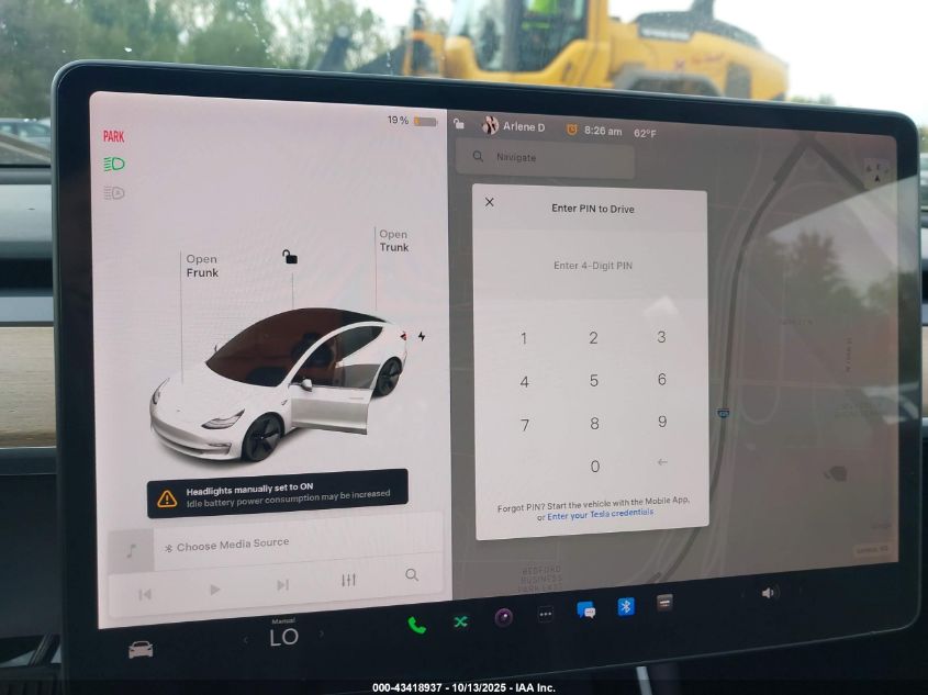 2019 Tesla Model 3 Long Range/Mid Range/Standard Range/Standard Range Plus VIN: 5YJ3E1EAXKF416664 Lot: 43418937