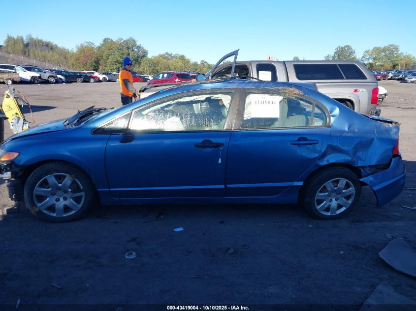 2008 Honda Civic Lx VIN: 1HGFA16508L010071 Lot: 43419004