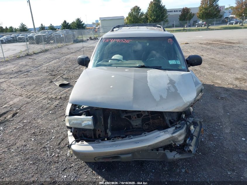 2002 Chevrolet Blazer Ls VIN: 1GNDT13W52K232896 Lot: 43419026