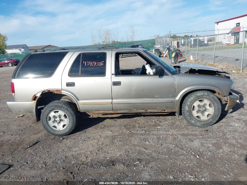 2002 Chevrolet Blazer Ls VIN: 1GNDT13W52K232896 Lot: 43419026