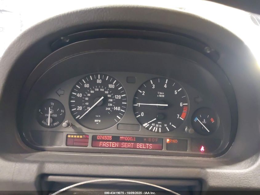 2005 BMW X5 3.0I VIN: 5UXFA13575LY19404 Lot: 43419075