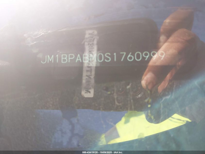 2025 Mazda Mazda3 2.5 S Select Sport VIN: JM1BPABM0S1760999 Lot: 43419128