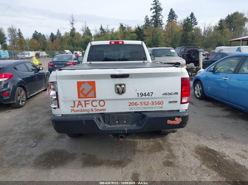 2019 Ram 1500 Classic Tradesman 4X4 8' Box VIN: 3C6JR7DG8KG502447 Lot: 43419133