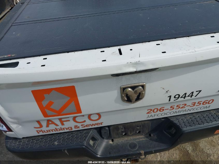 2019 Ram 1500 Classic Tradesman 4X4 8' Box VIN: 3C6JR7DG8KG502447 Lot: 43419133