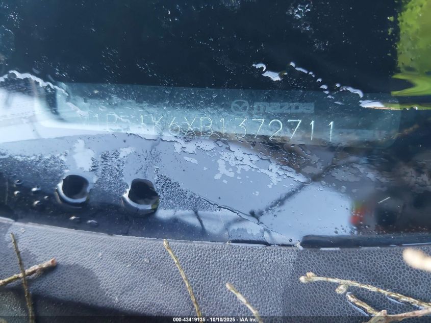 2011 Mazda Mazda3 S Sport VIN: JM1BL1K6XB1372711 Lot: 43419135