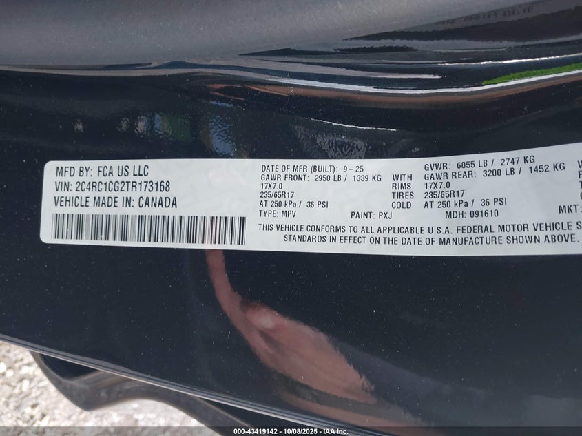 2C4RC1CG2TR173168 2026 CHRYSLER VOYAGER photo no. 5