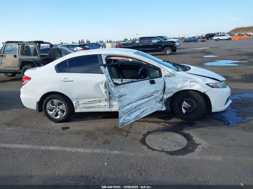 2015 Honda Civic Lx VIN: 19XFB2F53FE267345 Lot: 43419163