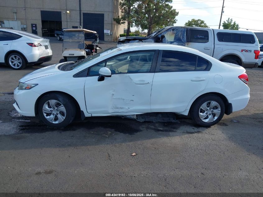 2015 Honda Civic Lx VIN: 19XFB2F53FE267345 Lot: 43419163