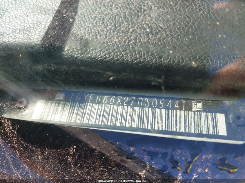 2007 Cadillac Escalade Esv Standard VIN: 1GYFK66827R305441 Lot: 43419167