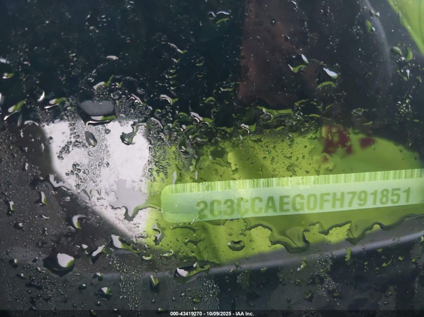 2015 Chrysler 300C VIN: 2C3CCAEG0FH791851 Lot: 43419270