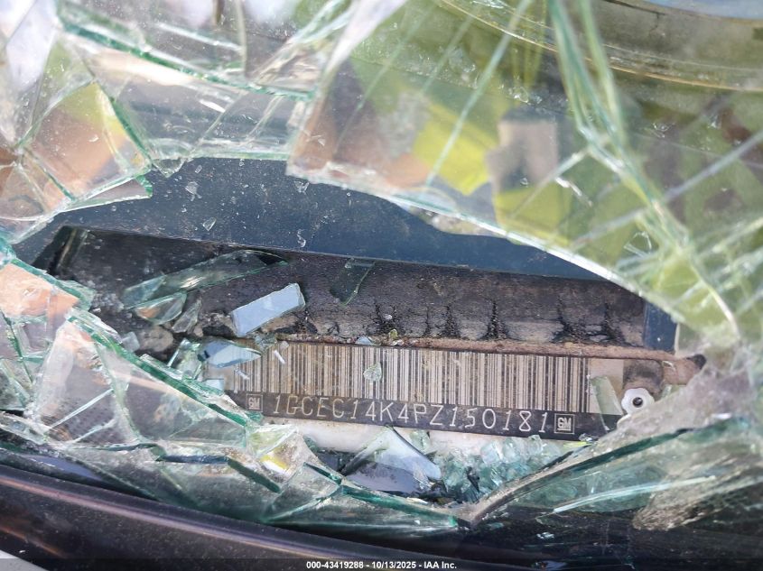 1993 Chevrolet Gmt-400 C1500 VIN: 1GCEC14K4PZ150181 Lot: 43419288