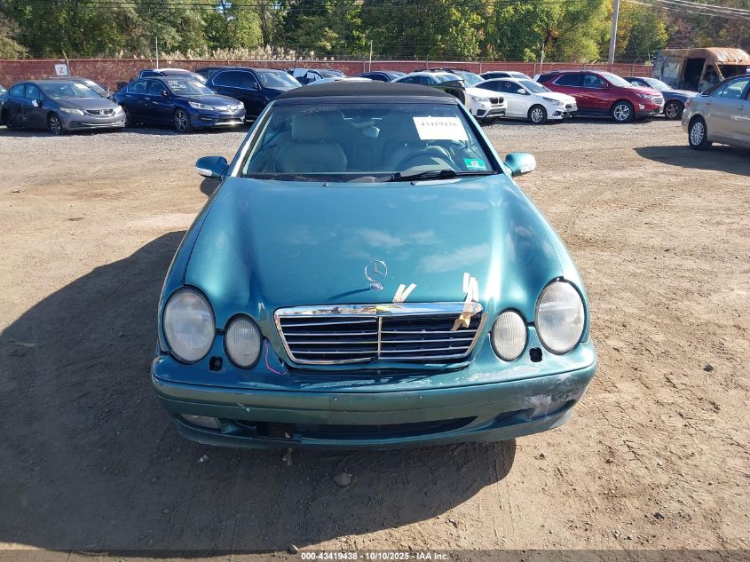 2000 Mercedes-Benz Clk 320 VIN: WDBLK65G9YT031918 Lot: 43419438