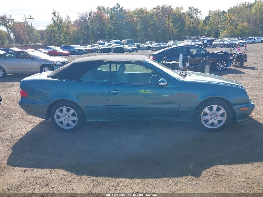 2000 Mercedes-Benz Clk 320 VIN: WDBLK65G9YT031918 Lot: 43419438