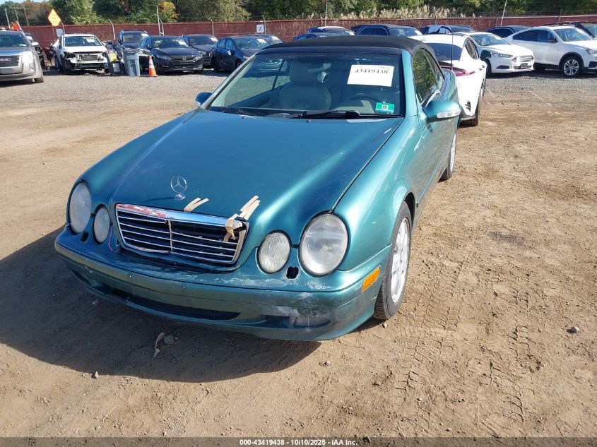 2000 Mercedes-Benz Clk 320 VIN: WDBLK65G9YT031918 Lot: 43419438