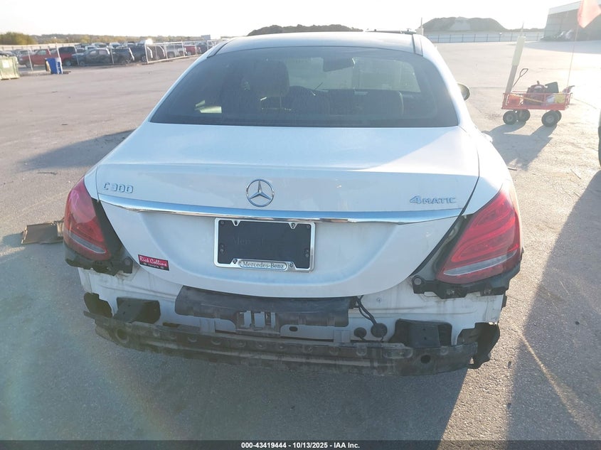 2017 Mercedes-Benz C 300 4Matic VIN: 55SWF4KB8HU200425 Lot: 43419444