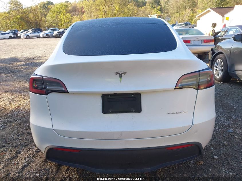2023 Tesla Model Y Awd/Long Range Dual Motor All-Wheel Drive VIN: 7SAYGDEE3PF766927 Lot: 43419515