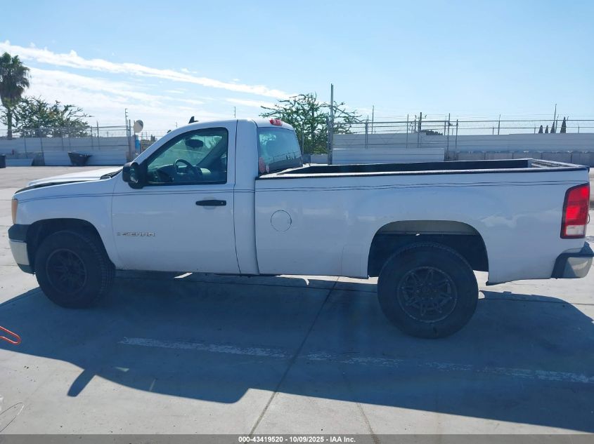 2007 GMC Sierra 1500 Work Truck VIN: 1GTEC14X87Z599018 Lot: 43419520