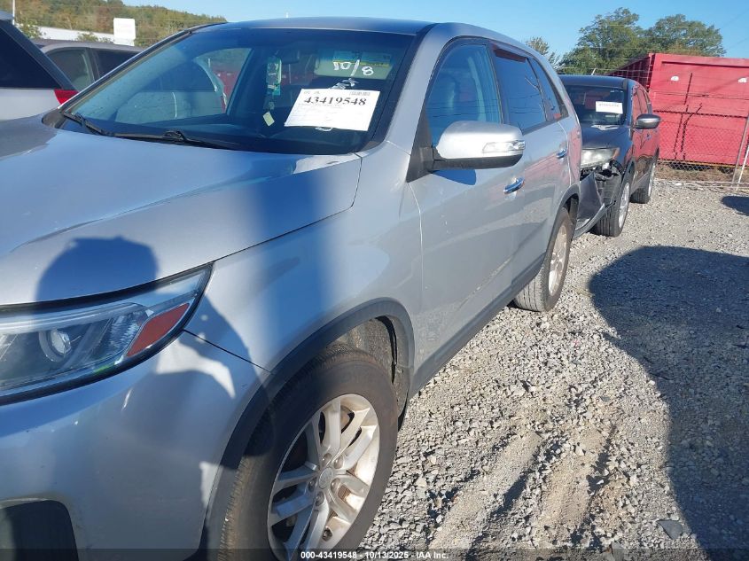 2014 Kia Sorento Lx VIN: 5XYKT3A69EG444533 Lot: 43419548