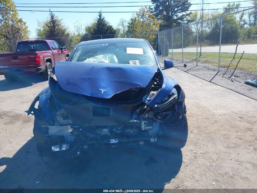 2024 Tesla Model Y Long Range Dual Motor All-Wheel Drive VIN: 7SAYGDEE6RF131980 Lot: 43419623