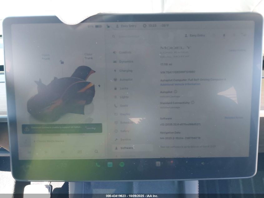 2024 Tesla Model Y Long Range Dual Motor All-Wheel Drive VIN: 7SAYGDEE6RF131980 Lot: 43419623