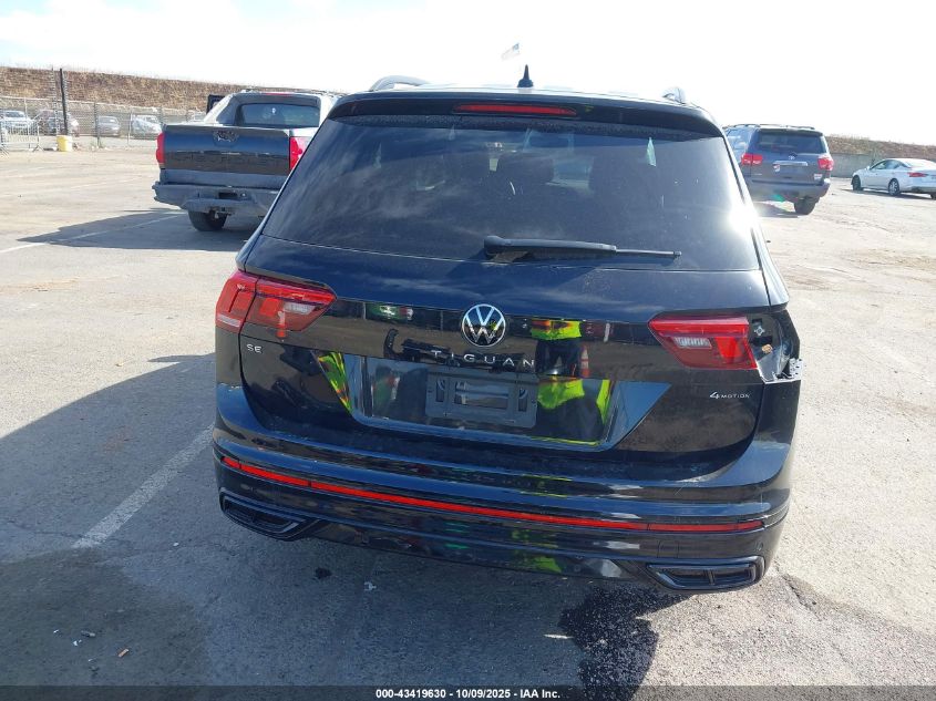 2024 Volkswagen Tiguan 2.0T Se R-Line Black VIN: 3VV8B7AX9RM203885 Lot: 43419630