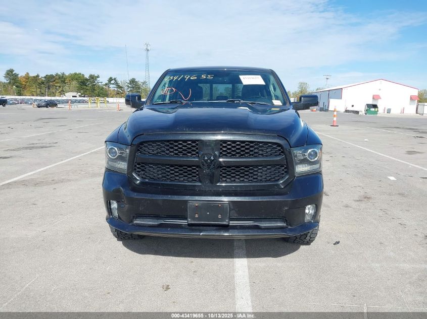 2018 Ram 1500 Night 4X4 6'4 Box VIN: 1C6RR7UT2JS196692 Lot: 43419655