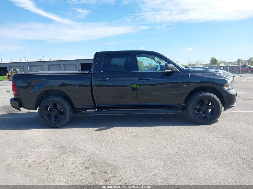 2018 Ram 1500 Night 4X4 6'4 Box VIN: 1C6RR7UT2JS196692 Lot: 43419655